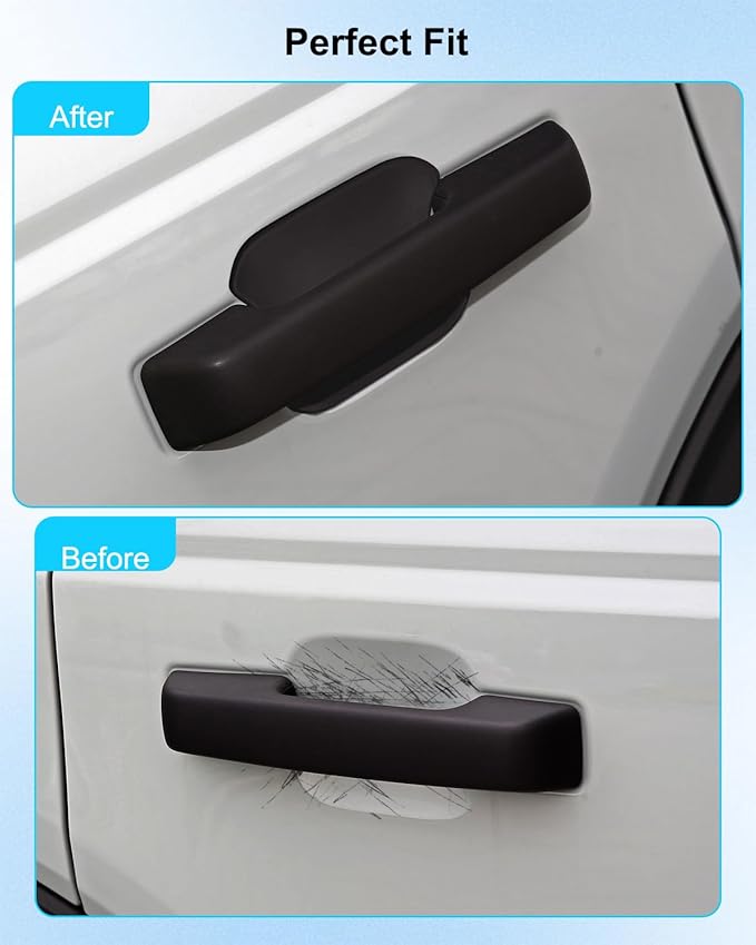 Exterior Door Handle Bowl Cover Fit for Ford Bronco 2021-2024, Car Door Bowl Scratch Protector Trim Accessories 5 Pcs