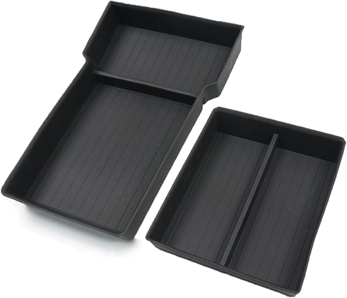 2PCS Center Console Organizer Lower Storage Box for Tesla Model 3 Highland 2024 2025 Tesla Interior Accessories