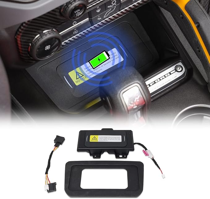 IAG I-Line Wireless Phone Charging Pad for Ford Bronco 2021+ w/LUX Package (Front Center Console)