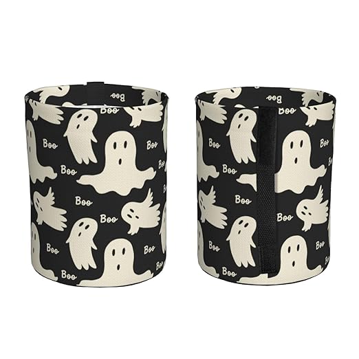 YANGDADA Ghost Pattern Car Trash Can Small Portable Car Garbage Bag for Back Front Seat RV's Camping Accessories