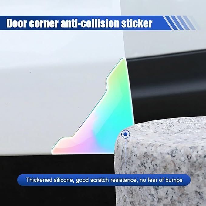 YoRise Car Door Handle Scratch Protector, Waterproof Anti-Scratch Car Paint Protection Film, Adhesive Door Handle Bowl Sticker, Automotive Door Protector Accessories for Most Cars (18PCS)
