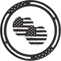 American Flag Steering Wheel Cover with 2 Car Coasters Non Slip Neoprene for Women Men Universal 15 Inch