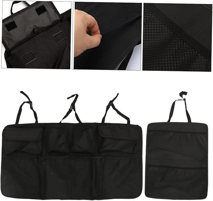 VICASKY Hanging Car Storage Organizer for Trunk 2pcs Backseat Car Organizer Pockets Tidy Auto Supplies Storage Bag