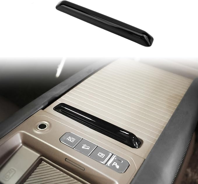 YOUTOOCAR Center Console Sliding Box Handle Cover Compatible with Kia EV9 2024-2026 Accessories (Glossy Black)