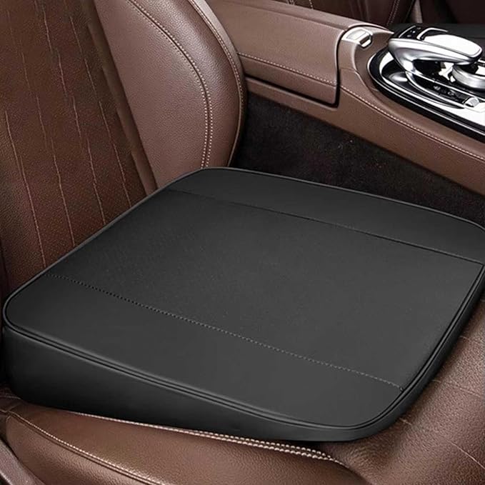 Memory Foam Car Seat Cushion for BMW X5 G05 2018-2023, Wedge Booster Lumbar Support Pad for Drivers Office with Non-Slip Base,Red-6cm