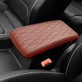 Universal Style Memory Cotton Car Armrest Box Pad, 2026 New Leather Car Armrest Box Pad Waterproof Auto Center Console Pad Universal Arm Rest Cushion Pads for SUV/Truck/Vehicle (Coffee)
