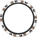 Elastic Steering Wheel Cover, English Bulldogs Car Wheel Covers for Women Men Anti-Slip Steering Wheel Protector Car Accessories, Universal 15 Inch Fit Auto, Suvs, Truck