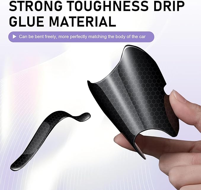 8 PCS Car Door Handle Protectors, Self-Adhesive Auto Doors Handle Cover Guard Protective Film, Scratch Car Door Handles Bowl Sticker, Universal for Most Cars, Trucks, SUVs (Carbon Fiber)