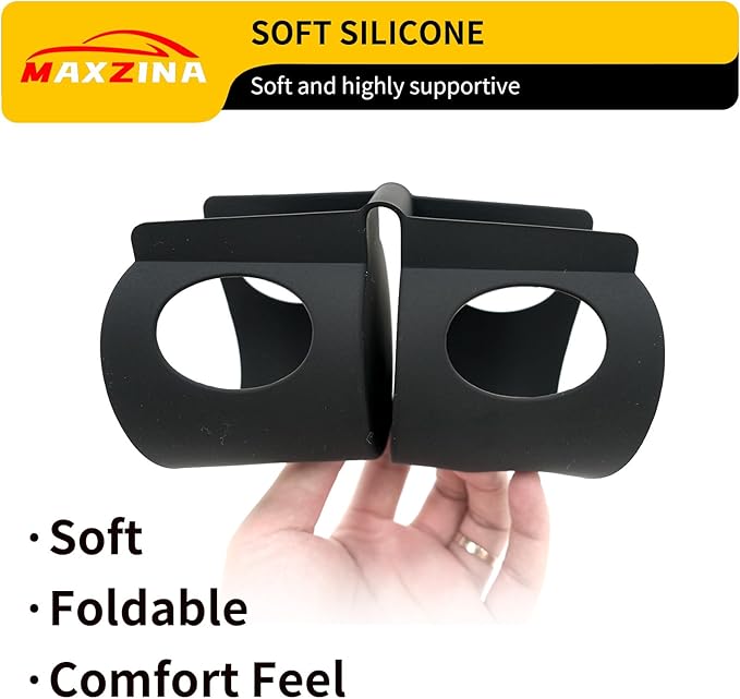 Maxzina Cup Holder Compatible with 2023-2025 Chevrolet Colorado GMC Canyon Car Center Console Cup Holder Silicone Insert Storage Box Interior Armrest Organizer for 2024 Chevy Colorado Accessories