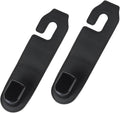 Gluebar Car Purse Hook, Car Seat Leather Hooks for Headrest, Hanger Storage Organizer for Purse and Bags,Multifunctional Car Seat Backrest Storage Accessories(Black-2 Pack)
