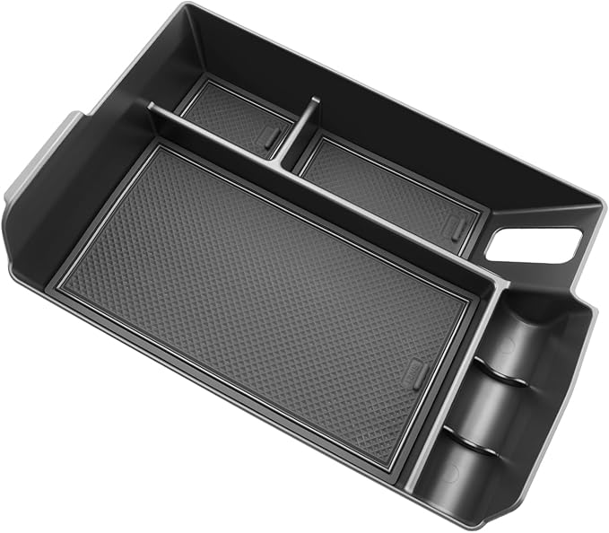 SKTU for 2025 2026 Toyota Sienna Accessories Center Console Organizer for 2021-2026 Toyota Sienna Console Tray 2026 Sienna ABS Console Organizer with Coin Holder (Not Fit Models with Refrigerator)