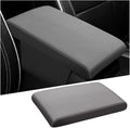 Car Center Console Pad, Comfortable Memory Foam Vehicle Armrest Support Cushion, Automotive Arm Rest Seat Box Cover Protective Mat Accessories, Universal for SUV, Sedan, Truck (Gray)