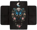 Wanyint Butterfly Flower Moon Black Car Center Console Cover Comfortable Armrest Box Mat Hand Rest Pillow for Car Seat Organizer Arm Rest Cushion Protective Cover Car Interior Decor