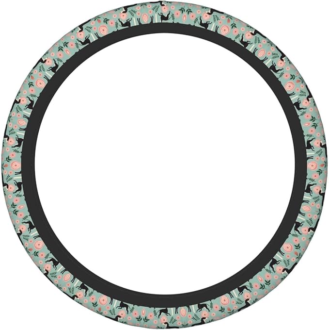 Italian Greyhound Universal Fit Steering Wheel Cover for Car, Truck, and SUV, Durable Steering Wheel Protection