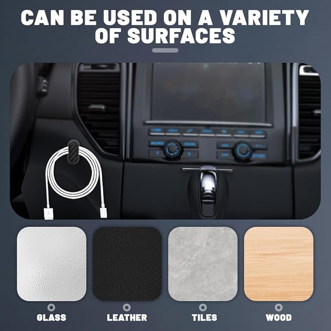 4PCS Car Mini Hooks, Car Dashboard Hook, Multifunctional Auto Backseat Hangers, Vehicle Interior Accessories Car Sticker Hooks for Key, Mask, Earphone, Charging Cable, Black