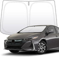 Thickened 2-Layer Front Windshield Sun Shade Compatible for Toyota Prius XW50 2016-2022, Foldable Custom Fit Sunshade Blocks 99% Heat, Keeps Car Interior Cool (for Prius XW50 2016-2022)