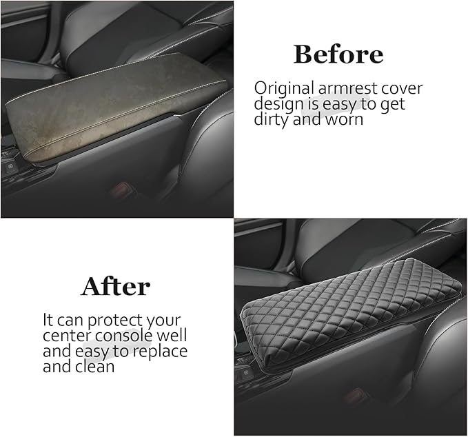 SKTU 2025 2026 Camry Center Console Cover for 2025 2026 Toyota Camry Armrest Cover 2025 2026 Camry (LE/SE/XLE/XSE) Seat Box Cover Toyota Camry 2025 2026 Accessories 2025 2026 Camry Hybrid Armrest Pad