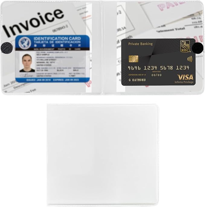Ziciner Car Registration and Insurance Holder, 5.2"× 4.7" Premium Leather Auto Glove Box Organizer with Closure, Essential Car Document Holder for Card, Driver License (White)
