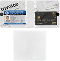 Ziciner Car Registration and Insurance Holder, 5.2"× 4.7" Premium Leather Auto Glove Box Organizer with Closure, Essential Car Document Holder for Card, Driver License (White)