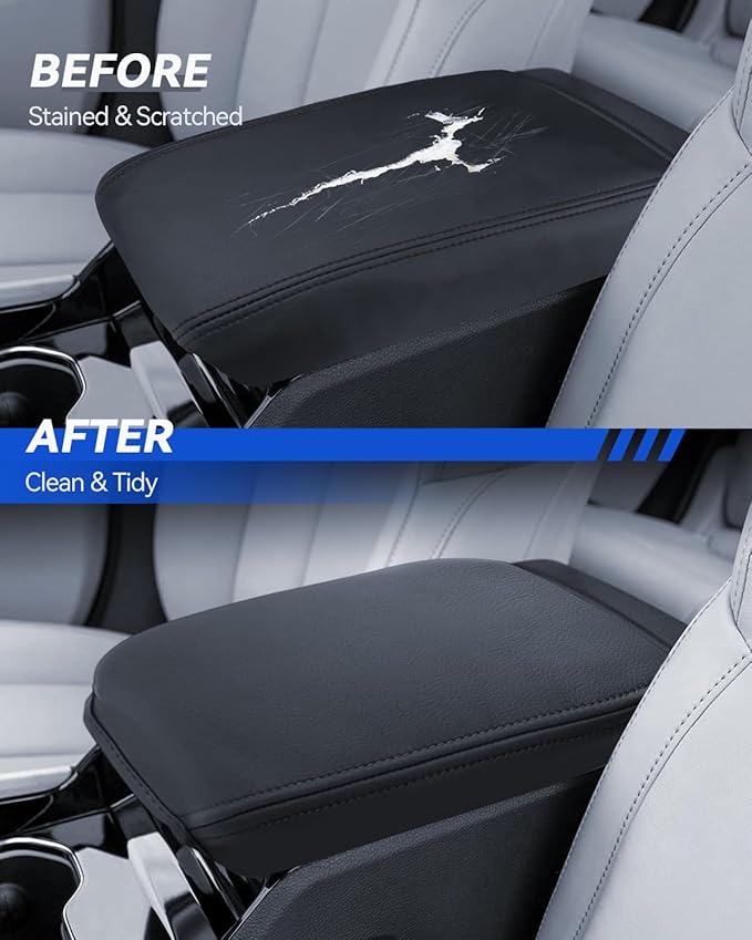 Armrest Cover for 2015-2020 2021 2022 2023 Jeep Renegade Accessories Center Console Middle Lid Pad Protector for Car Elbow Rest