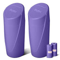 SGLRT Car Trash Can Bin with Lid-2 Packs Car Garbage Can Cup Holder-Purple Mini Leakproof Vehicle Garbage Bin with 40pcs Trash Bags-Automotive Organizers and Storage for Front Back Seat Accessories