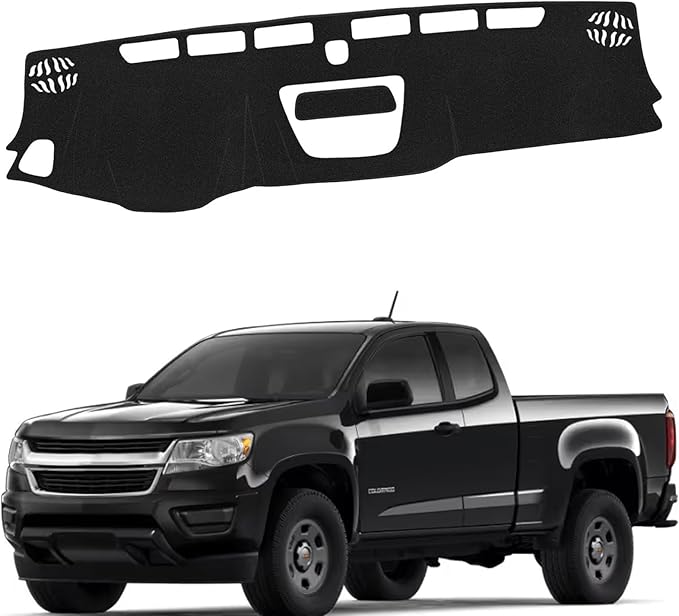 Dashboard Mat Cover for Chevy Chevrolet Colorado 2015-2021 2022 Left Hand Driving Nonslip Center Console Sunshield Glare UV Rays Protector Accessories
