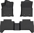 CARTIST Floor Mats Custom Fit for Toyota Tacoma Double Cab 2018-2023 Accessories All Weather Tacoma Floor Mat Floor Liner Heavy Duty TPE Black