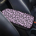 Produced Leopard Center Console Pad, Black Car Armrest Pad Car Seat Box Cover Protector for Most Vehicle