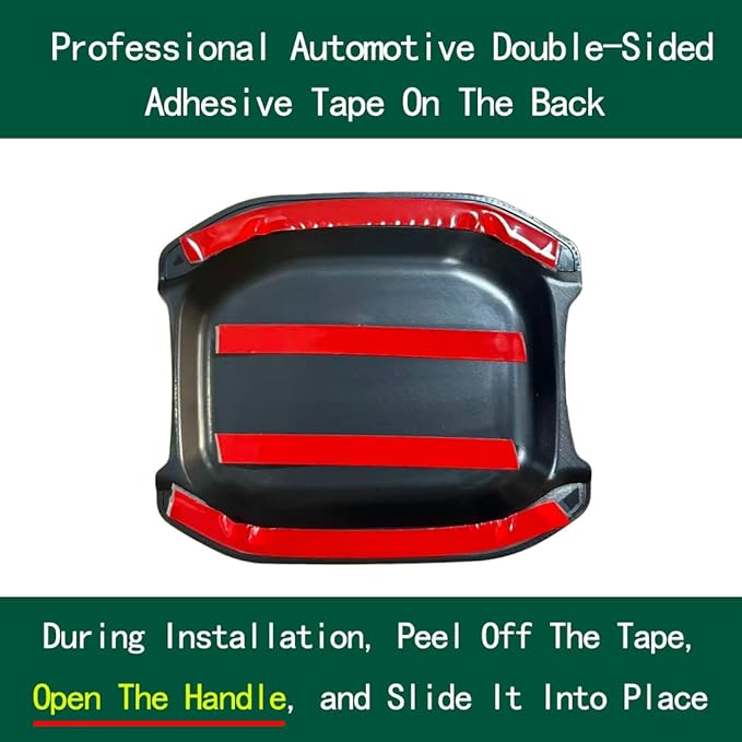 Door Bowl Scratch Protector for Jeep Wrangler JL JLU 2018-2024 4 Doors Exterior Door Handle Bowl Cover Protection Trim Accessories Matte Black
