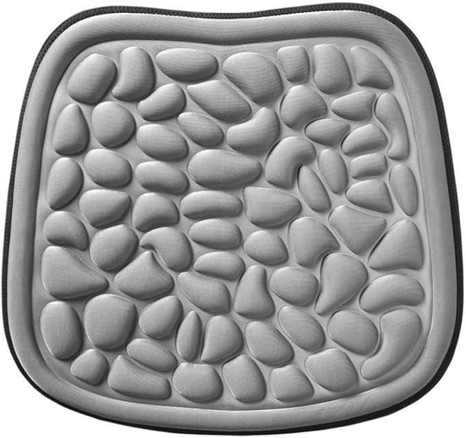 Car Seat Cover, Breathable Comfort Auto Seat Cushion Pad, All Seasons Non-Slip Car Front Driver Bottom Seat Protector, Universal Pressure Relief Accessory for Most Vehicle, Office (Grey)