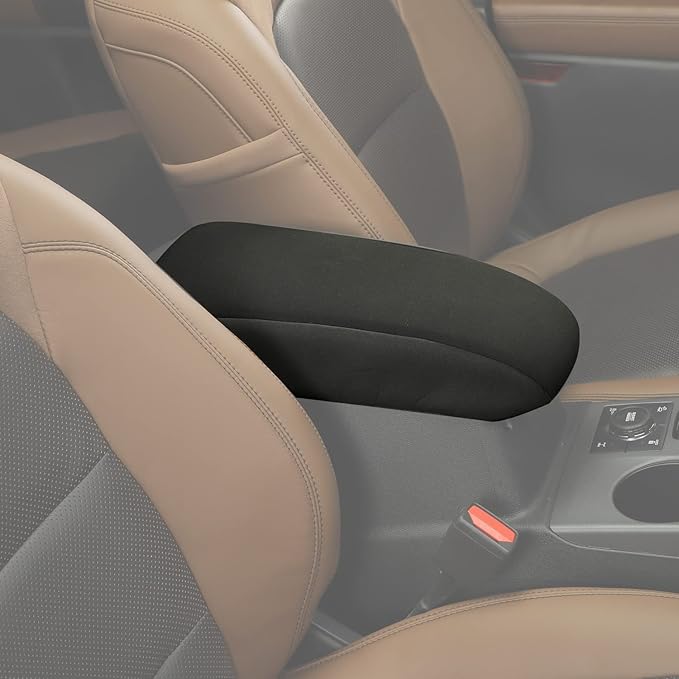 Jimen for Bronco Sport Center Console Cover, Armrest Cover Cushion Pad Protector Compatible with Ford Bronco Sport 2021-2023