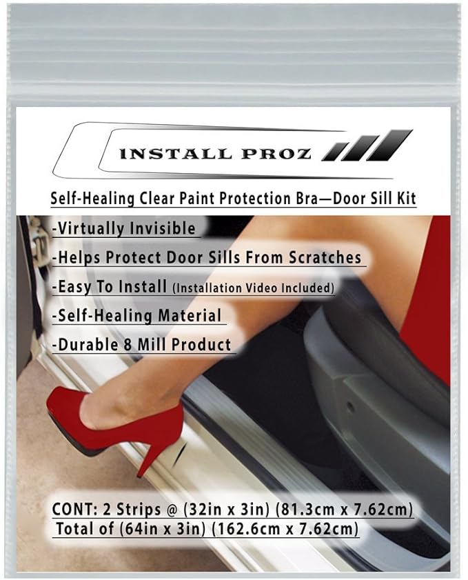 Install Proz Self-Healing Clear Paint Protection Bundle-Door Edge, Door Cup, and Door Sill Protectors