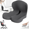 Memory Foam L-Shaped Integrated Seat Cushions for Car Truck Driver Ergonomic L Shape Lumbar Cushion Sciatica Back Pain Relief Office Chair Butt and Back Support Pillow Long Driving Booster Seat