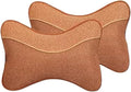 Car Headrests Cervical Neck Pillow Head Cushion Memory Foam Cotton Fit for Seat Waist Lumbar Support(Orange)