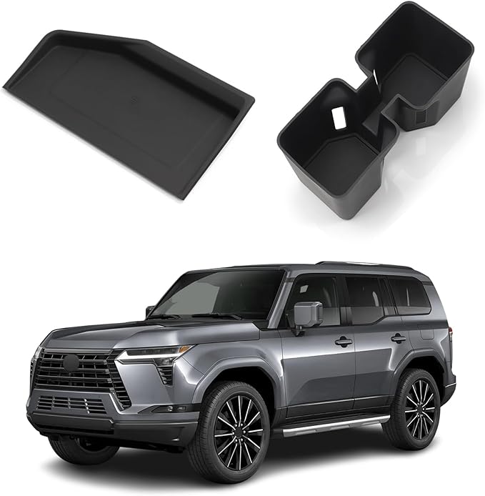 Center Console Wireless Charging Pad + Coaster Fit for Lexus GX550 2024 2025 Non-Slip Protective Mat Interior Accessories