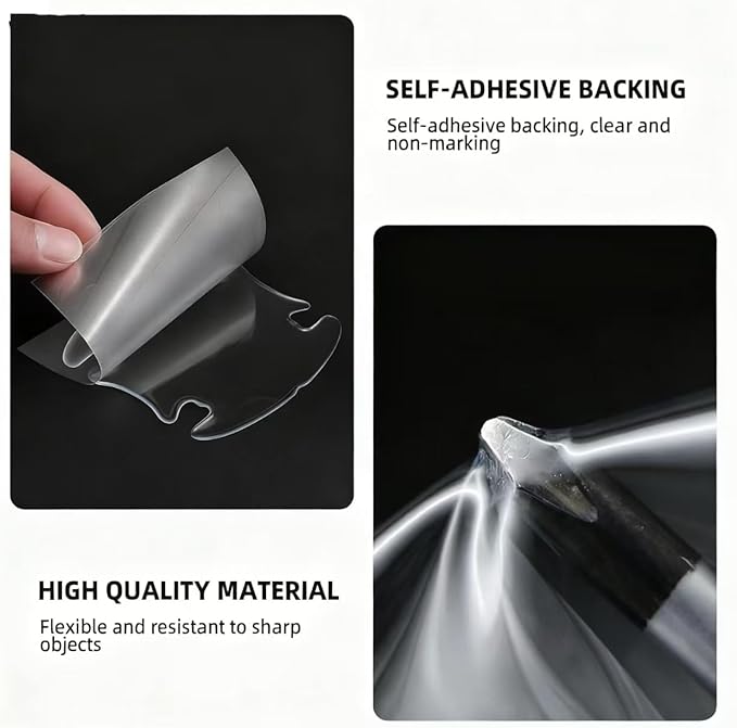 10PCS Clear Car Door Handle Protector Film, TPU Anti-Scratch Handle Cup Guards, Waterproof Paint Protection for Most Vehicles