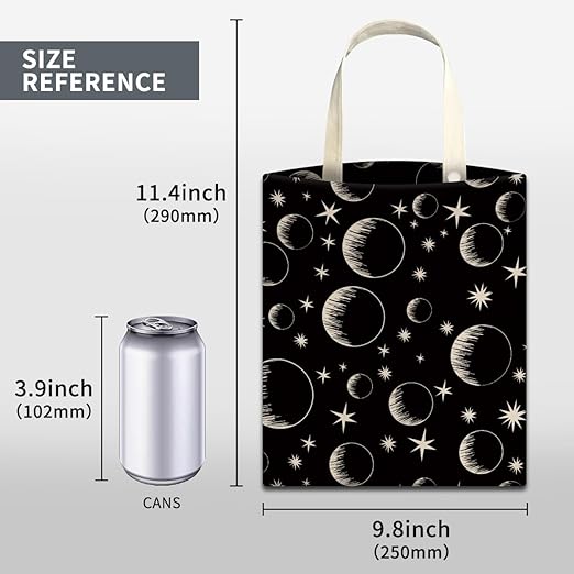 Car Trash Can, Cute Car Trash Bag, Hanging Car Organizer and Storage Bag, Trash Bin for Car Accessories, Vehicle, Travelling, Camping Cute Black White Moon Star