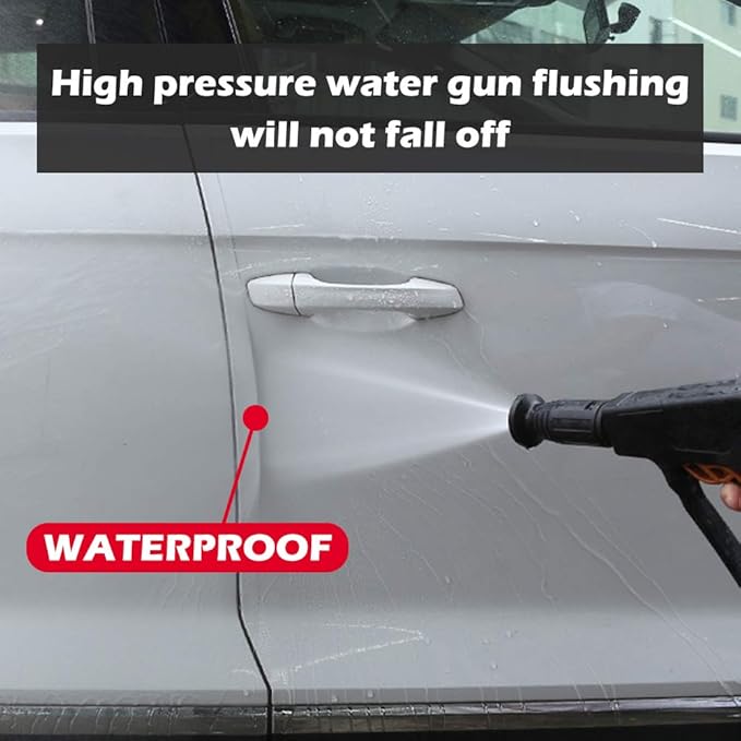 MYFAMIREA Car Door Invisible Anti-Collision Self Adhesive Seal Strip Seal Weather Strip Scratch Resistant Transparent Fit for Most Car, Protect The Car Body and Door (16.4Ft x 4In)