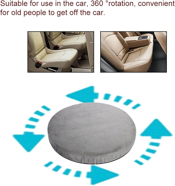 360 Rotating Seat Cushion, 2025 New Seat Cushion for Car Swivel Seat Cushion for Elderly, Portable Rotating Car Seat Pad, Pregnancy Rotating Car Seat Cushion for Office Car Home