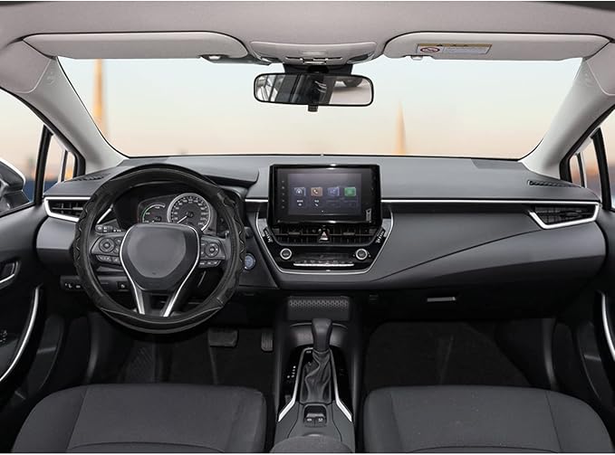 GIANT PANDA Steering Wheel Cover for Toyota, Auto Car Steering Wheel Cover for Toyota Highlander Rav4 Corolla Camry,Standard Size- Black