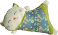 Lucky Cat Pillow Seat Cushion Detachable Belt Waist Cushion Lumbar Support Cushion for Car, Green