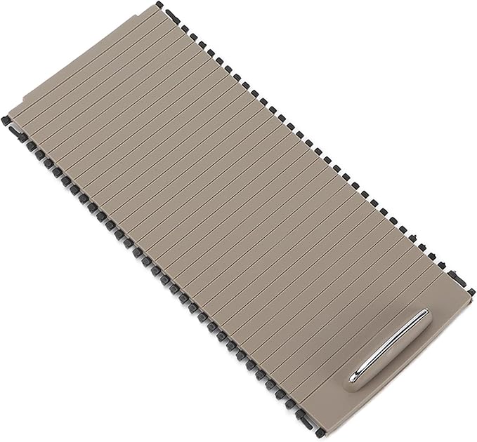W204,Center Console Roller Cover,Center Console Slide Roller Cup Holder Blind Cover A20468076079051 Replacement for Benz W204 W212(Beige)