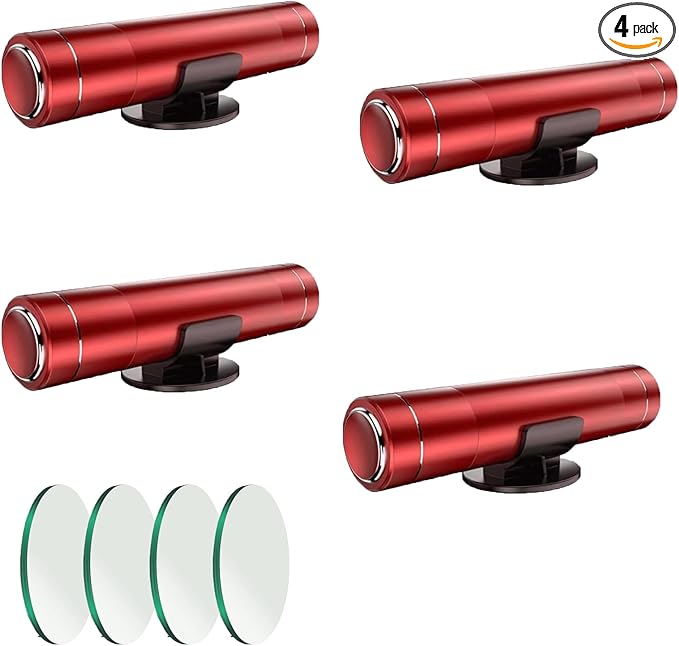 HHXS Car Window Breaker Seatbelt Cutter Tool, Safe Hammer Glass Breaker Under Water Safety Hammer Emergency Escape Glass Breaker Life Hammer for Car (4 Pcs, Red)