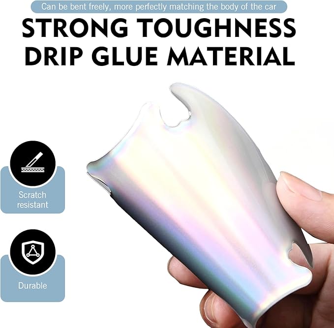 8 PCS Car Door Handle Protector Stickers, Anti-Scratch Door Bowl Paint Guard Stickers, Self-Adhesive Car Doors Paint Protective Film, Universal for Most Cars (Multicolored)