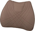 Car Pillow Car Headrest Pillow Set Sewing Leather Lumbar Waist Support Memory Foam Fit for Seat Neck Protctive Cushion Accessories Car Neck Pillow(E)