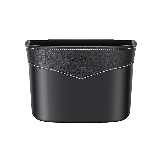 Car Trash Can Mini Trash Bin Garbage Organizer with Plastic Trash Bag Automotive Small Garbage Bin for Home Office Auto Vehicle Car Door Front Back Seat Storage Accessories (hook trash can)