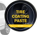 Tire Shine Paste - Black High Gloss Dressing, Tyre Coating Gel, Automotive Waxing Tool, Durable Vehicle Finish | Ideal for Car Motorcycle Truck Wheel Rim Cleaning Renovation Maintenance Refurbishing