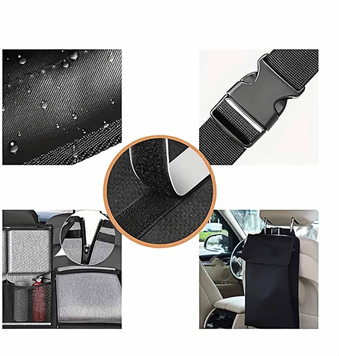 Car Organiser Storage Bag for BMW 4 Serise Gran Coupé F36 2014-2023, Space Saving Backseat Hanging Super Capacity Vehicle Trunk Bag Accessories,Grey