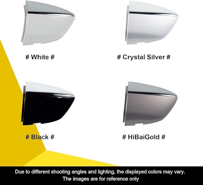 Goholy Car Exterior Door Handle Cap Compatible with VW Jetta 7 A7 mk7 2019 2020 2021 2022 2023 17A837879 17A837880 Door Handle Cover Accessories Lock Cap Black with Electroplating