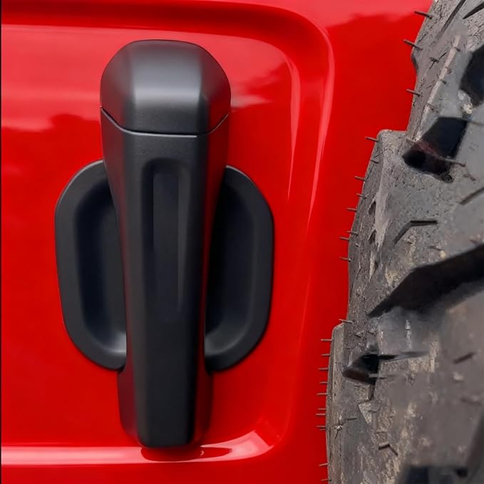 Door Bowl Scratch Protector for Jeep Wrangler JL JLU 2018-2024 4 Doors Exterior Door Handle Bowl Cover Protection Trim Accessories Matte Black